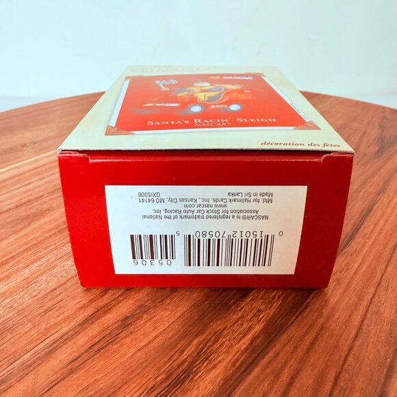 Hallmark Keepsake NASCAR Ornament VTG 2002 Santas Racin Sleigh Frostys Garage - Picture 8 of 10